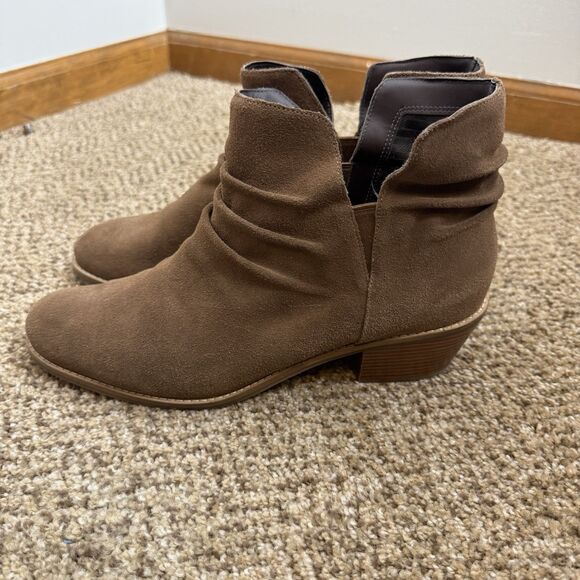 Womens Cole Haan Alayna Slouch Brown Suede Ankle Boots Booties Size 9.5 B GUC - Picture 5 of 11